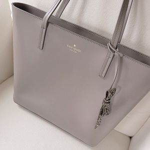 Kate Spade•Leather Tote with Glitter Bow